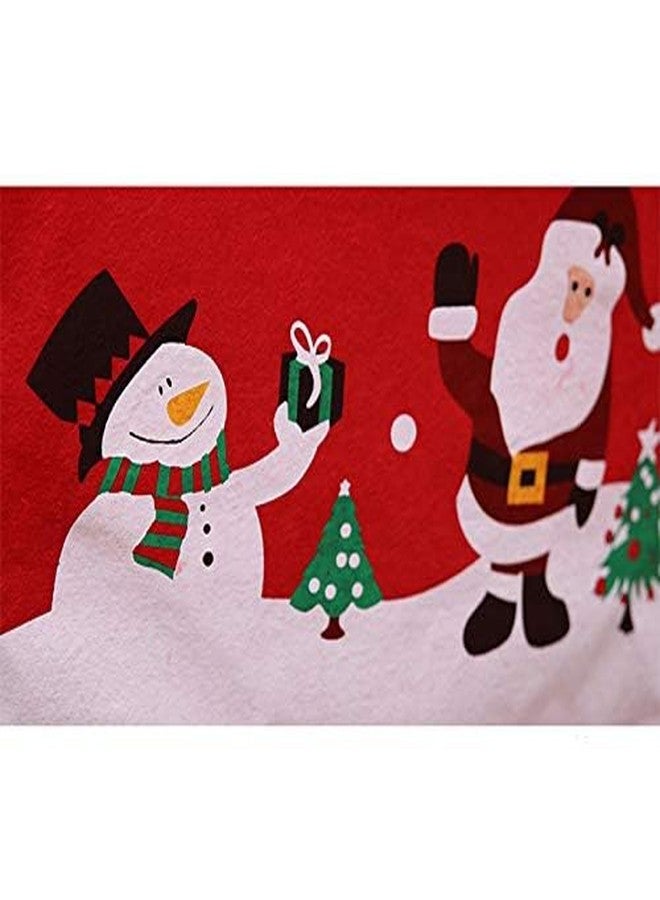 DCQRY Christmas Chair Back Covers Set of 6, Santa Claus Red Hat Chair Covers, Christmas Chair Slipcovers for Xmas Restaurant Dinner Table Holiday Party Décor - Image 5